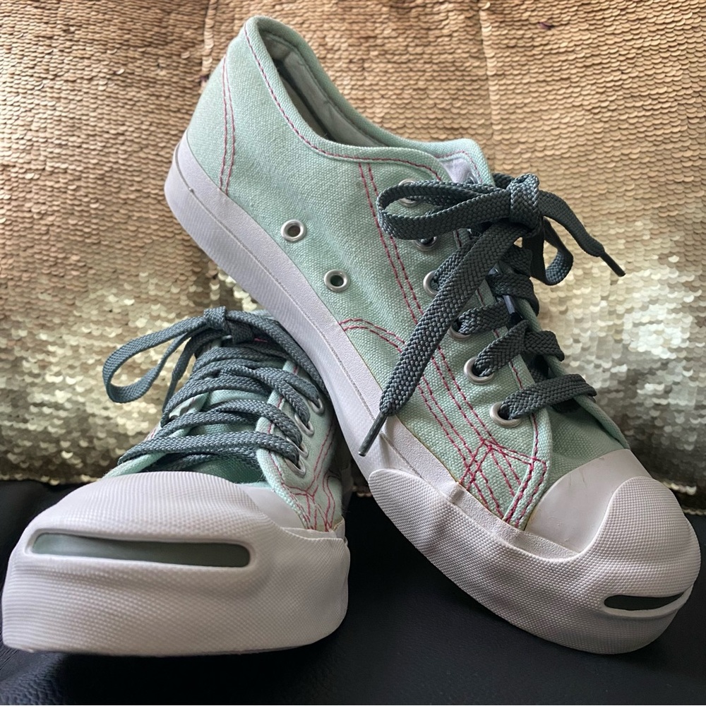 Vintage Mint green and Pink low top Jack Purcell Women’s 6.5 Men’s 5